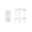 Dalle de porte standard Avon 5 Lite-112874001-112873984