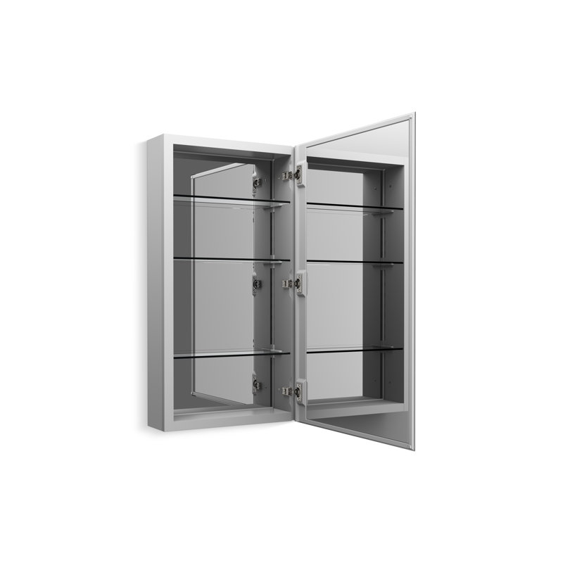 Embark Premium Xl 20 In. X 36 In. Rectangular Medicine Cabinet, 36" H x 19.75" W x 3.68" D