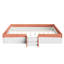 Lit de plancher rembourré avec lumières DEL et clôture-1259405260-1259405259