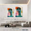 Portrait d'un homme abstrait Leisha-108591339