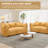 Compressed Sofa, Two-Seat Bean Bag Sofa With Pillows And Armrests For Bedroom Living Room-740326525