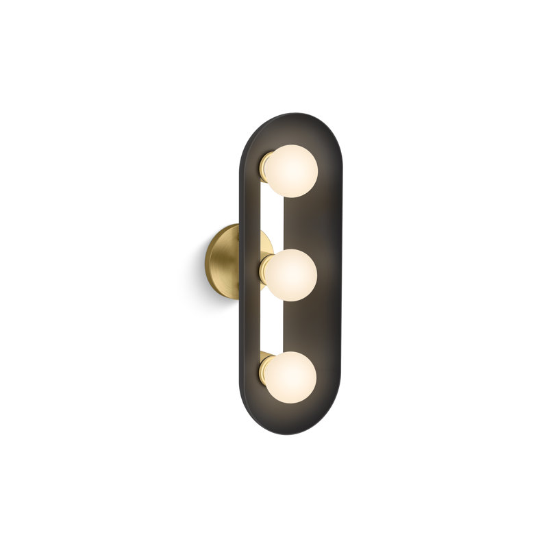 Jabot Three-Light Sconce, Black
