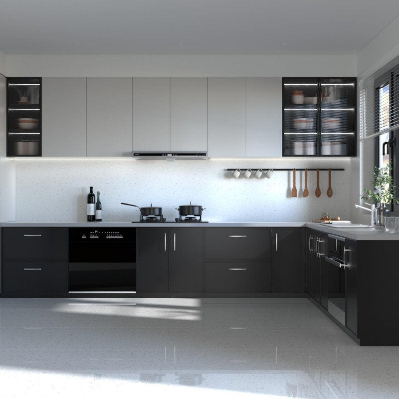 Brushed Nickel Modern Cabinet Bar Handles with Mounting Hardware