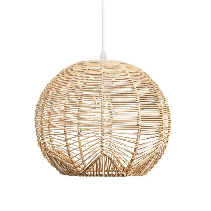 Luminaire suspendu sphère 1 lumière Holston, H 78 po x l 23,62 po x P 23,62 po