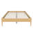 15 Inch High Full Size Solid Dry Bamboo Wood Platform Bed Frame, with Wood Slat Metal Support, Modern & Minimalist Style, No Box Spring Needed, Easy Assembly-2115578490-2115578488