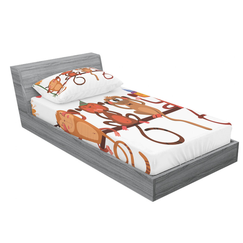 Microfiber Sheet Set, Twin XL Sheet Set with Fitted Sheet