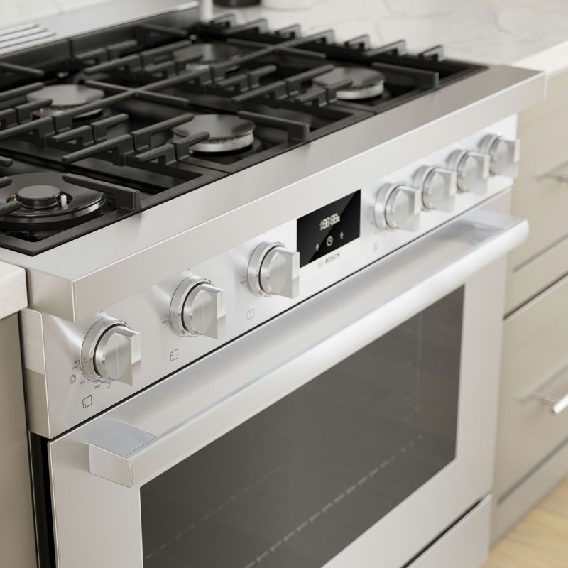 800 Series 36" 3.5 cu. ft. Freestanding Gas Range, Stainless Steel
