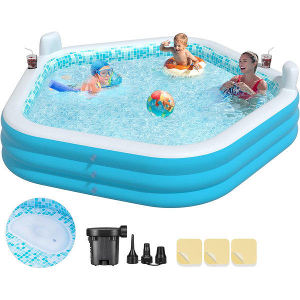 Utibia 2.1 x 4.1 x 4.1 Inflatable pool | Wayfair