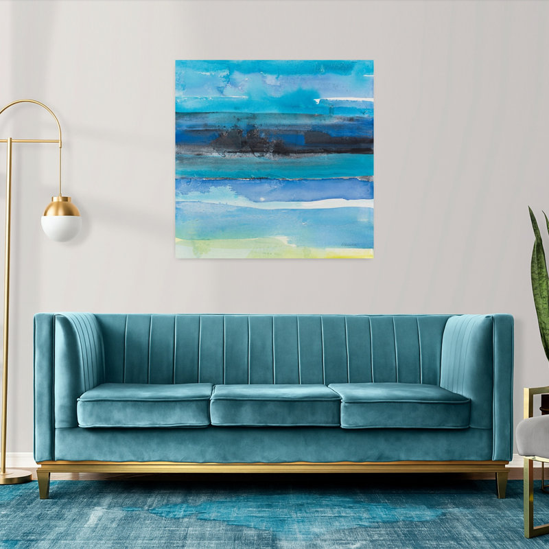 Tidal Dreams II, art contemporain abstrait, H 36 po x l 36 po