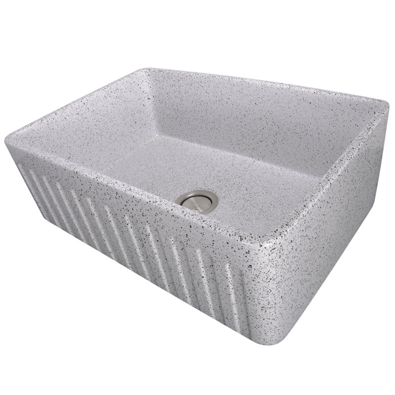 Vineyard 29.75'' L Single Basin Kitchen Sink, Pietra Sarda