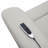 Light Gray Silicone Synthetic Leather Power Lift Recliner - Heating, Massage Function