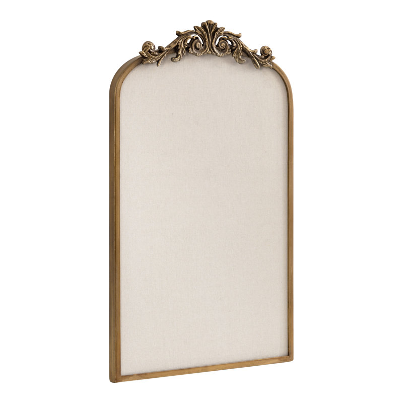 Arendahl Arch Framed Pinboard 19x31, Gold, 31" H x 19" W