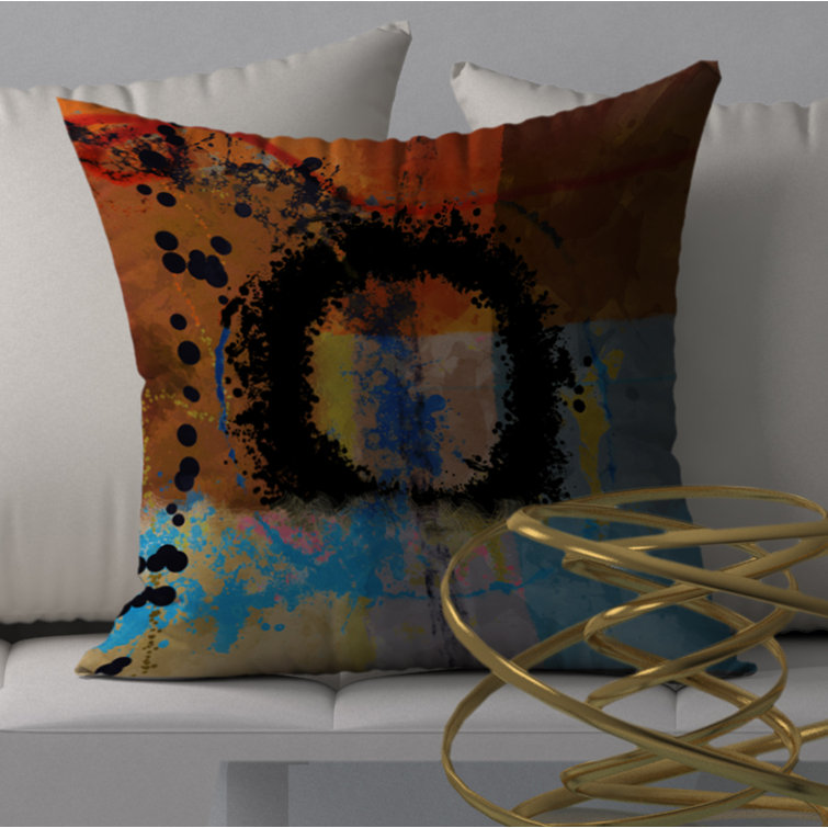 LeRoi Products Abstract Reversible Throw Pillow | Wayfair