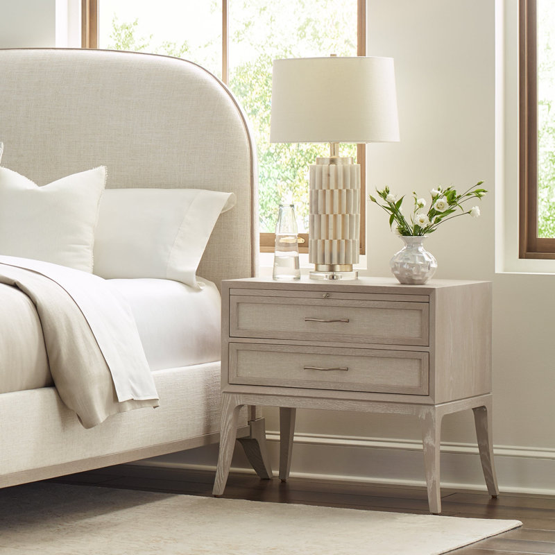 Maidstone 2 - Drawer Solid Wood Nightstand, Sandbank
