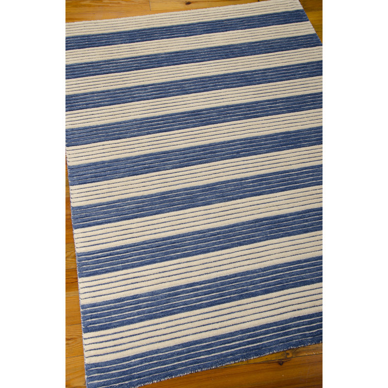 Ripple Wool Striped Indoor Rug, Rectangle 5'6" x 7'5"