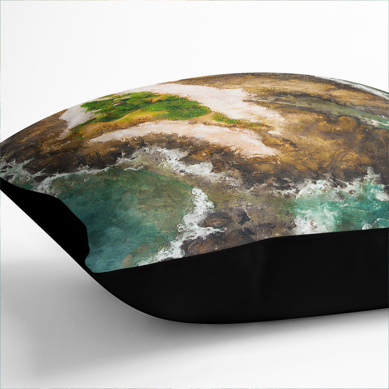 Samara in Costa Rica Scatter Cushion, 40cm H x 40cm W x 15cm D, Black