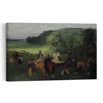 At The Racecourse, C.1861-62 Impressionist Abstract Contemporary Horse Wall Art Print