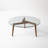 Glass Top Coffee Table With Solid Wood Frame