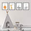 Daelen, animaux de la jungle, citations inspirantes, lion, girafe, zèbre, éléphant, ensemble de 4 impressions sur papier