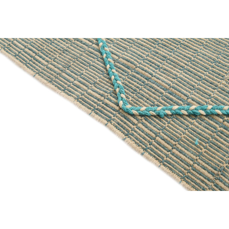 Tapis turquoise 8 x 10 Pinson