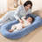 Baby Bionic Bed Neck Back Support Uterus-Like Structure for Womb Feeling Baby Lounge Pillow with Hidden Zipper Newborn Lounger Cushion for 0-12 Months Infants