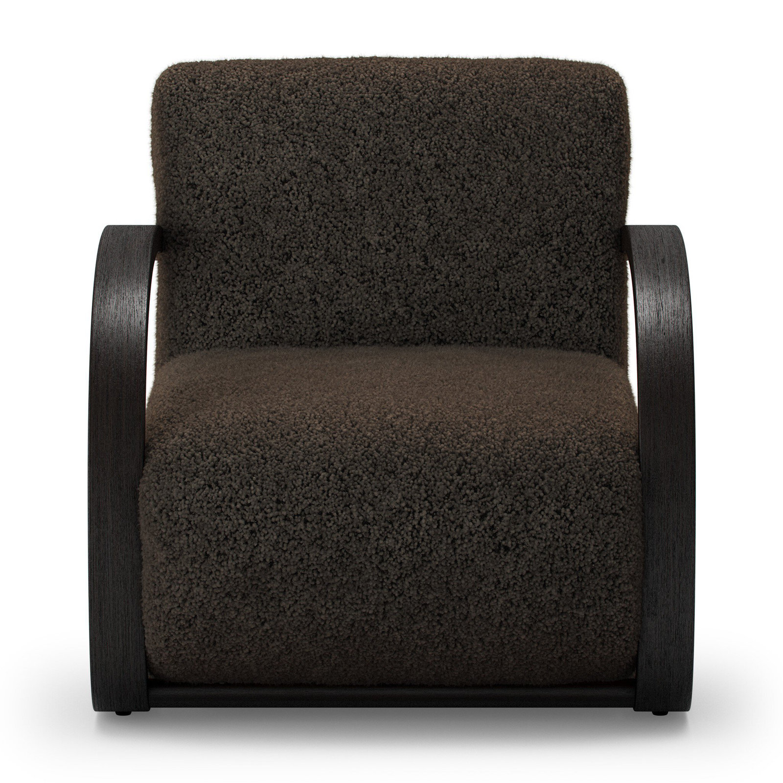 Burke Shearling Accent Chair, Cocoa Shearling