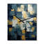 Comfort Of Glory - Expressionnisme abstrait bleu I - Horloge murale moderne avec peinture abstraite-99638099