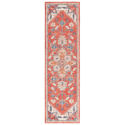 Solach Hand Tufted Wool/Cotton Oriental Rug in Red/Beige