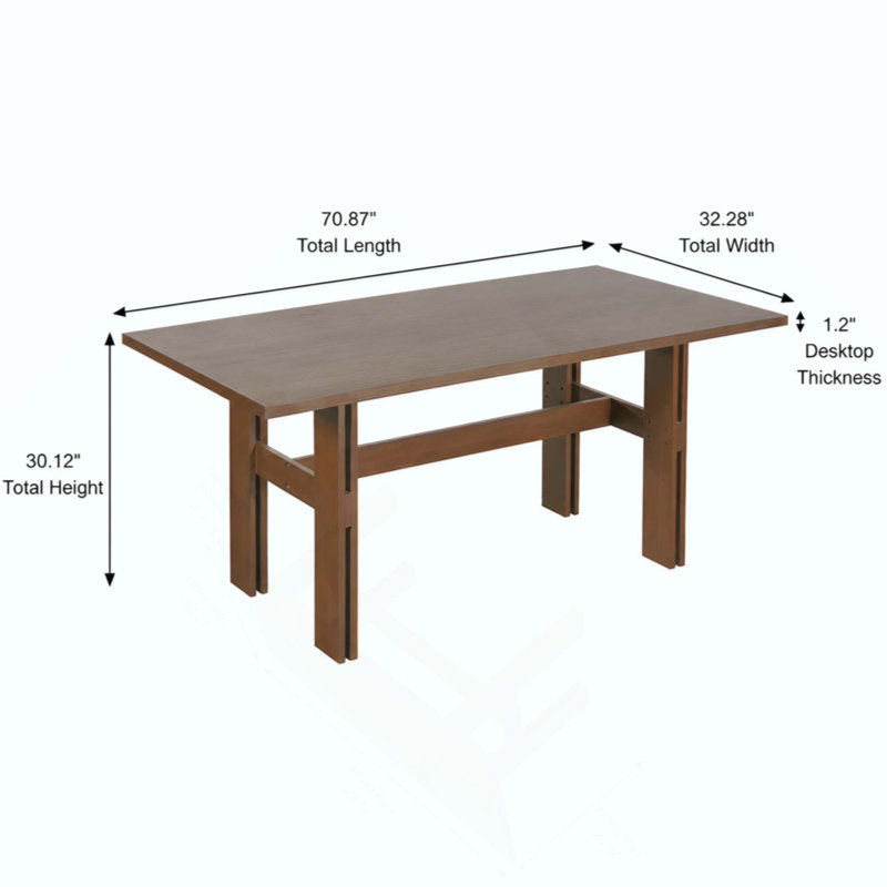 Ensemble de salle à manger 7 pièces, table en bois d'hévéa de 180 cm avec 6 chaises en similicuir, coussins et structure en fer, mobilier de cuisine moderne pour salle à manger