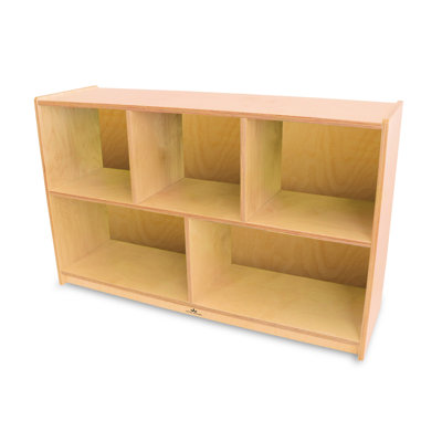 5 Compartment Manufactured Wood Shelving Unit