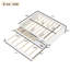Lit plateforme double en bois massif avec lit gigogne, 2 tiroirs de rangement et multiprise intégrée, blanc-1436410180-1436410181
