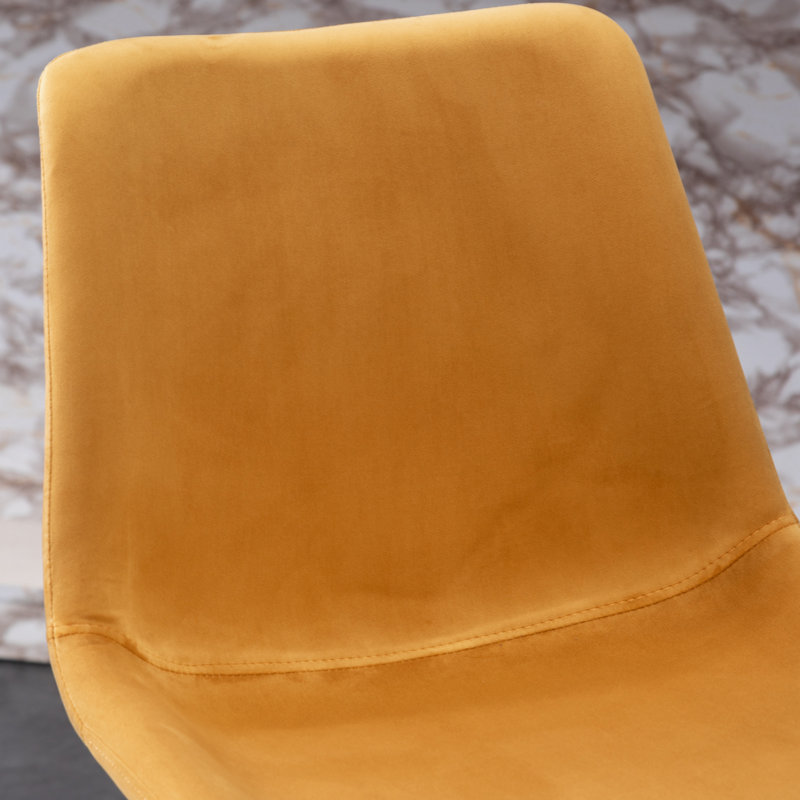 Tabouret de bar en velours, ensemble de 2, Doré