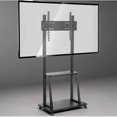 JYXCN Mobile TV Stand Adjustable Height Fits Most TV Cart for 42-86"LCD LED OLED Plasma Flat Panel Screen up to 385 Lbs for Living Room And Office