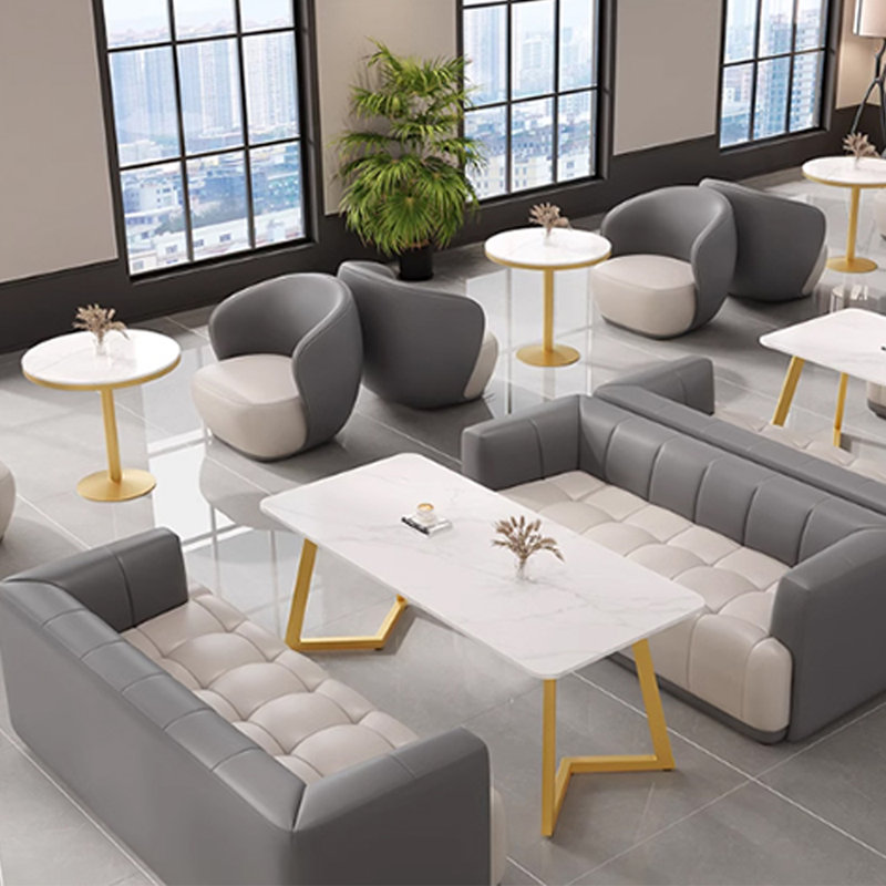 Banc rembourré en similicuir Cafe