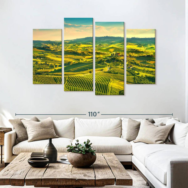 Alvord Sunlit Langhe Vineyards, 54'' H x 84'' W