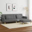  Canapé-lit 2 places en tissu de polyester gris foncé-1947491864-1947491870