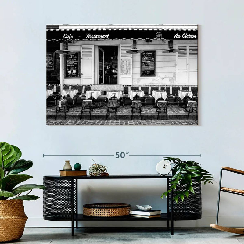 Lilie Paris Cafe Restaurant, 32" H x 48" W
