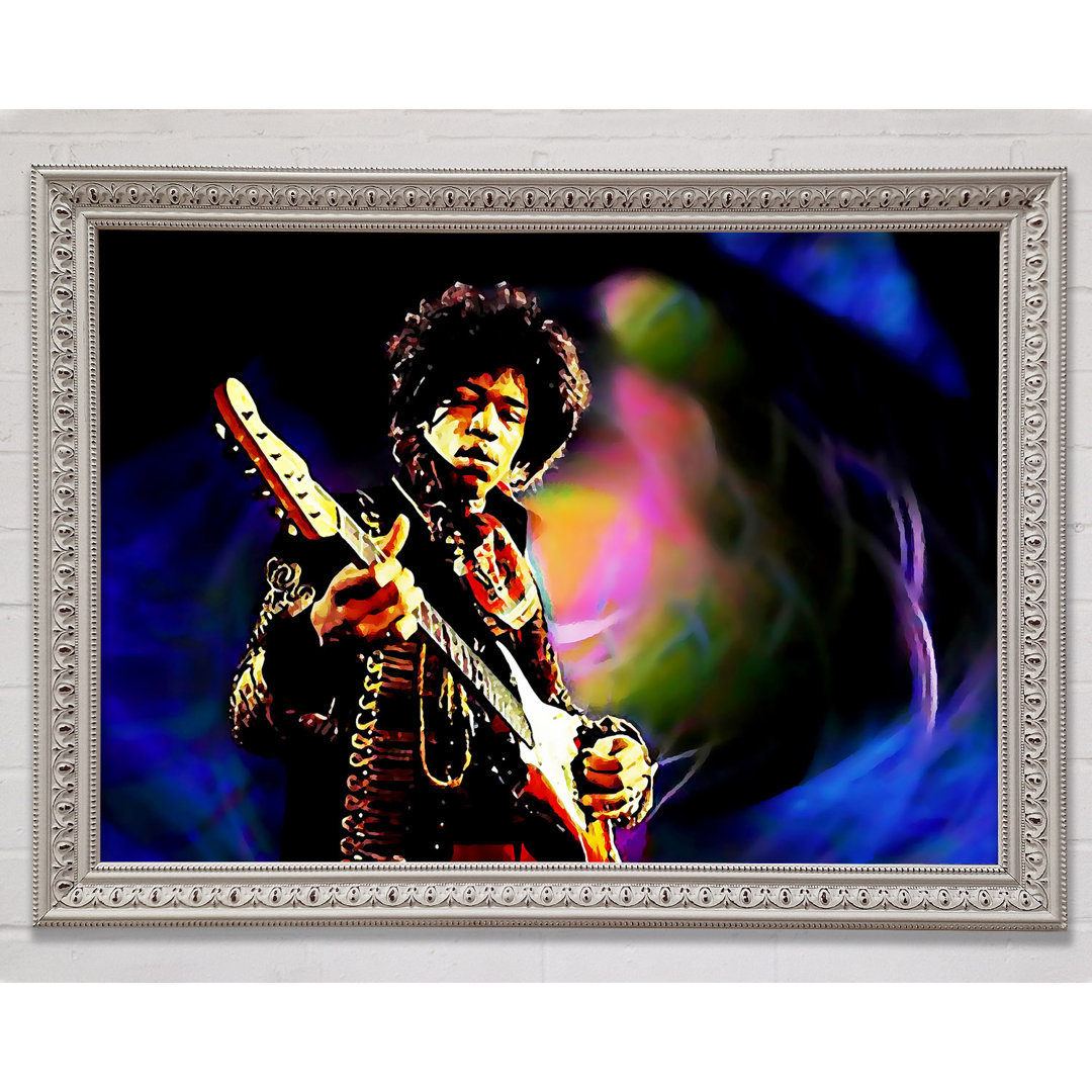 Jimi Hendrix Energy Field - Einzelner Bilderrahmen Kunstdrucke