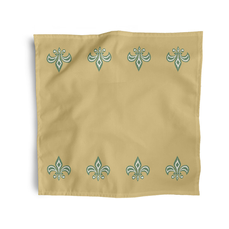 Cito Fleur de Lis Napkins, Yellow