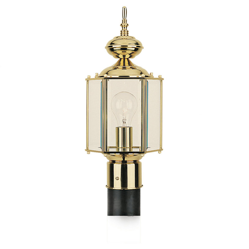 Tête de lanterne 1 lumière Mcvicker, Laiton poli