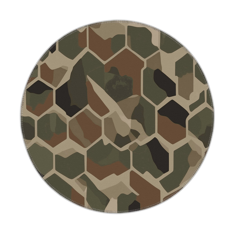 Linear Veil Indoor And Outdoor Area Rug, Round 5'