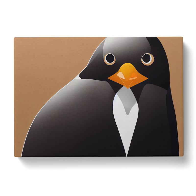 Modern Penguin Abstract - Wrapped Canvas, 50cm H x 76cm W x 3cm D
