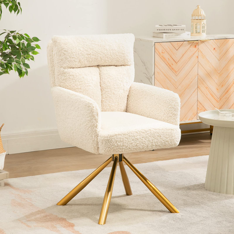 Fauteuil de maquillage Etian, Blanc