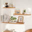 Tablette murale flottante en bois massif-207939616