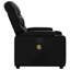  Fauteuil inclinable de massage en similicuir noir, métal, contreplaqué simple-1059718587
