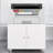 White Metal Printer Stand With Storage Mobile Printer Tables For Small Spaces With Door Adjustable Shelf File Cabinet On Wheels For Home Office.
