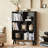 7 Cube Bookshelf, 3 Tier Modern Bookcase With Legs, Wood Cubeicals Organizer Storage Open Shelves, Retro Display Book Shelf, Freestanding Short Book Case For Bedroom,Living Room,Office-1887888320
