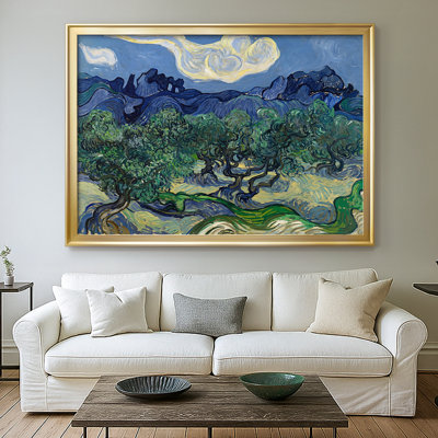 Olive avec les Alpilles en arrière-plan - Vincent van Gogh - Toile tendue avec châssis, 1889
