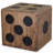 Storage Box Mindi Wood 15.7" x 15.7" x 15.7" Dice Design
