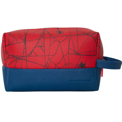 Impressions Vanity Marvel Spider-Man Travel Dopp Kit Faux Leather Toiletry Bag Cosmetic Bag